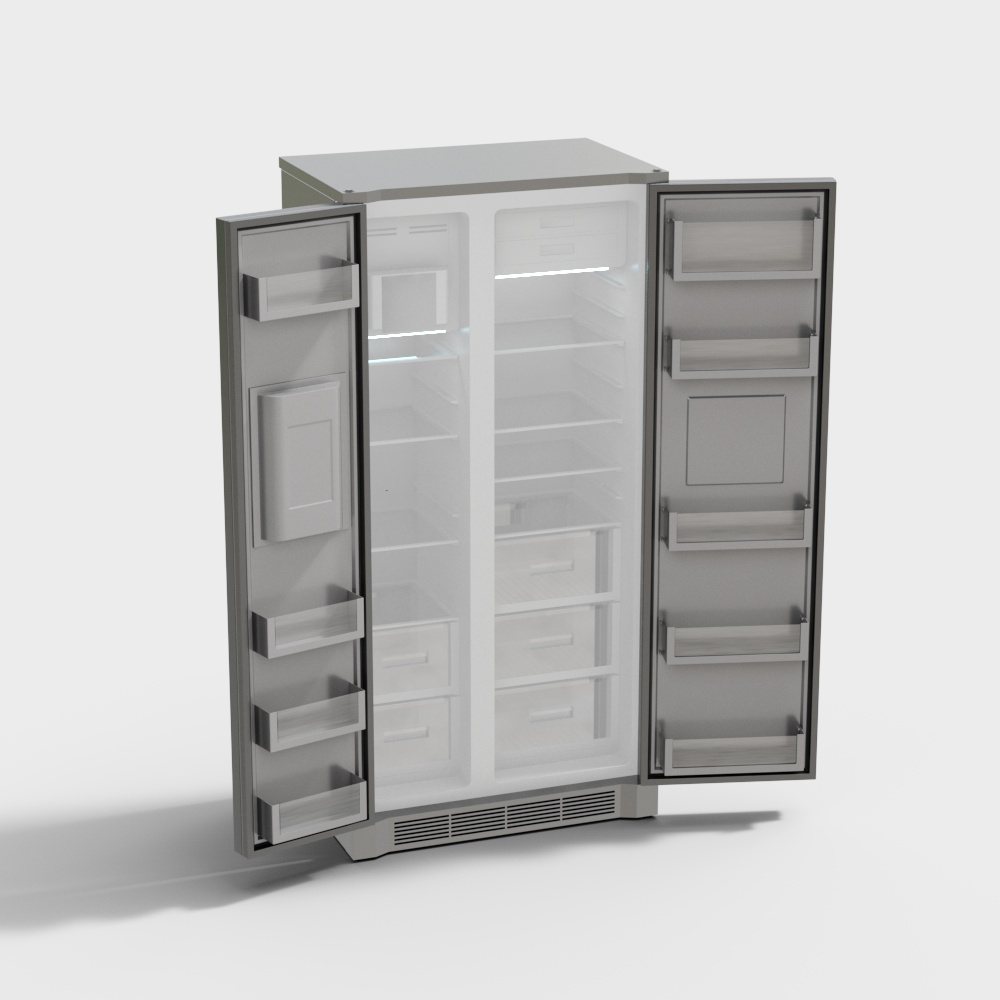 Offener Kühlschrank