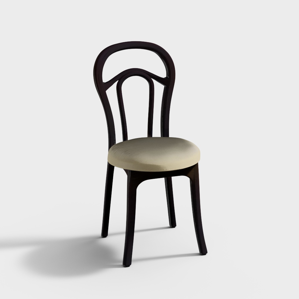 Nilkamal CHR4040 Iron Black Armless Chair with Leather