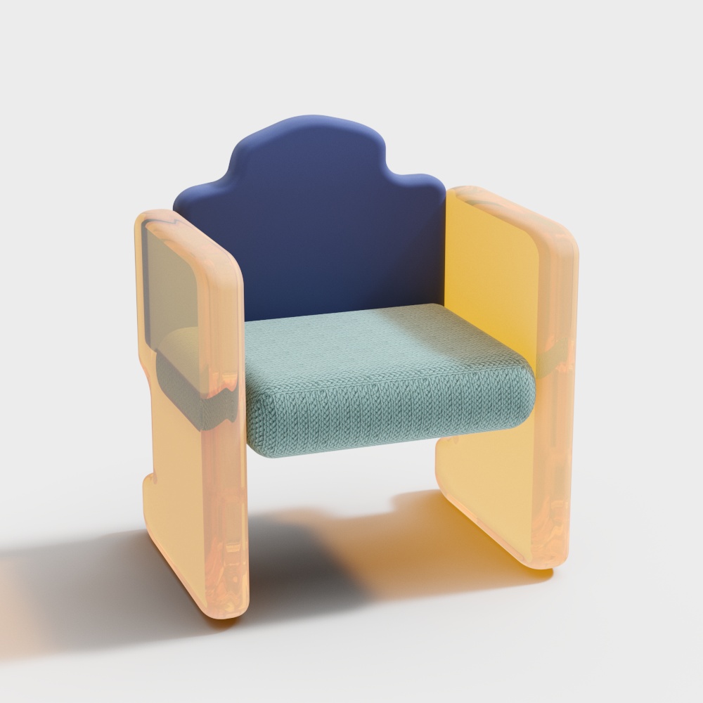 เก้าอี้เด็กสีครีมสไตล์โมเดิร์น