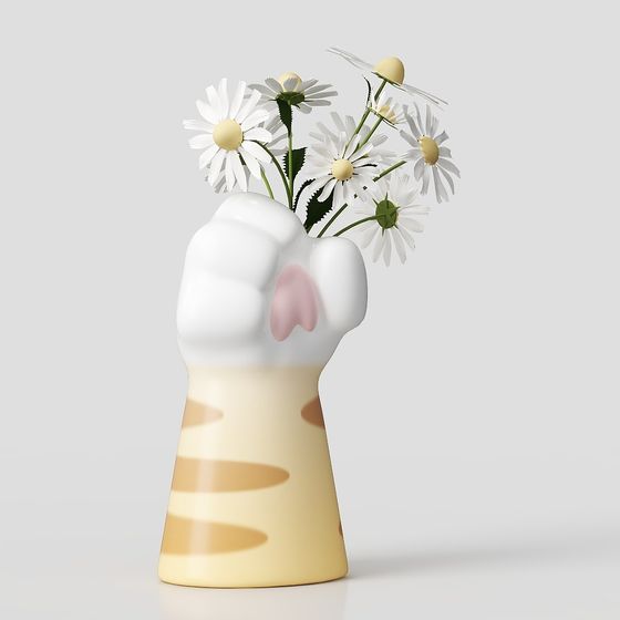 Modern Cat-Scratch Vase