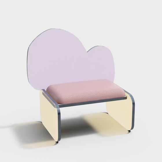 เก้าอี้เด็กสไตล์ครีมโมเดิร์น