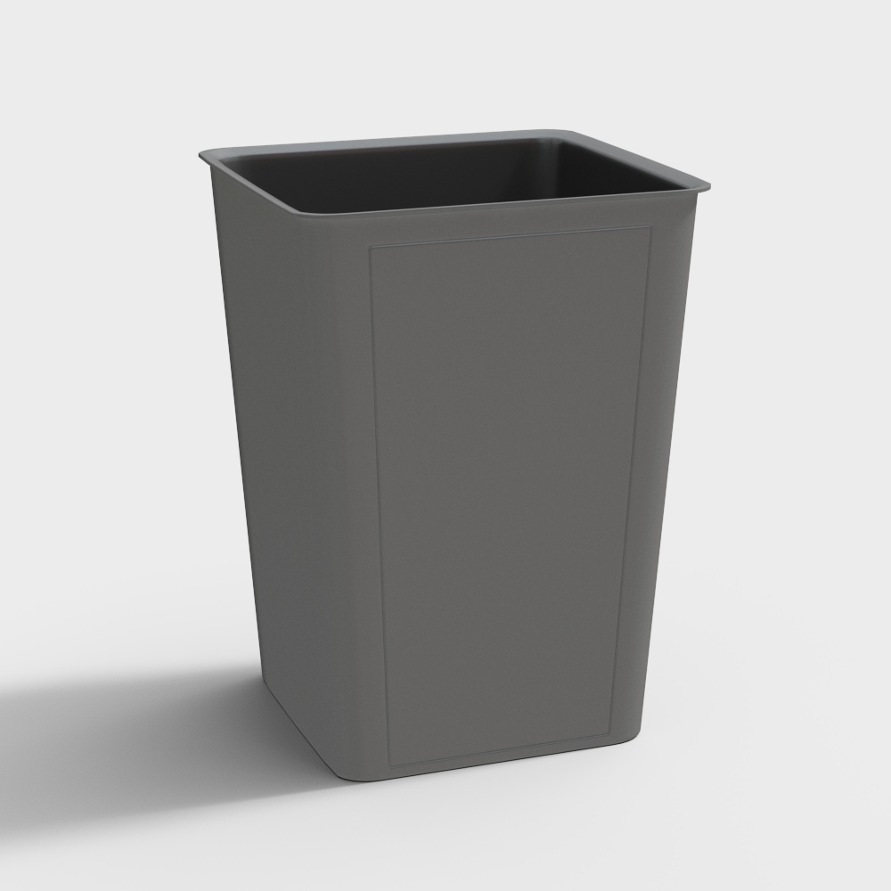 Dark Gray Trash Bin