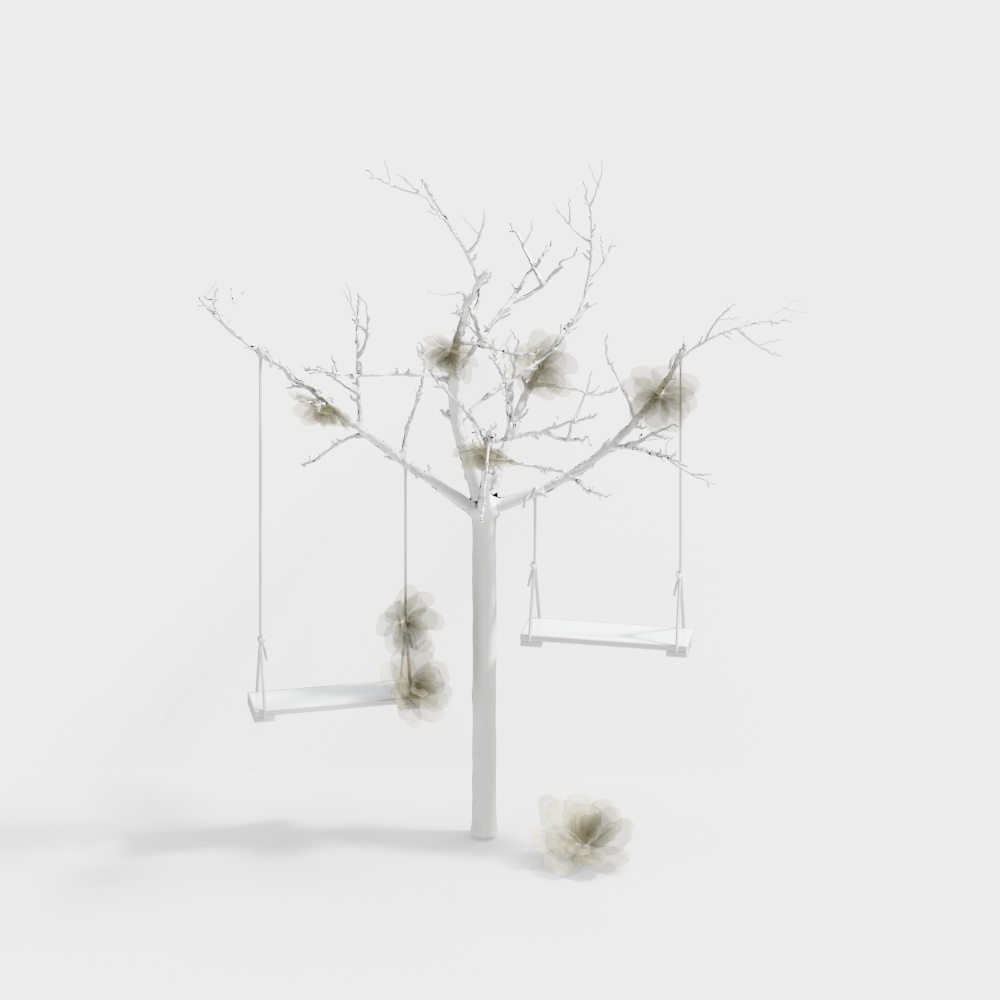 木の形のディスプレイラック