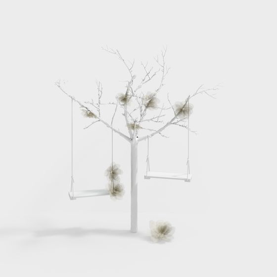 木の形のディスプレイラック