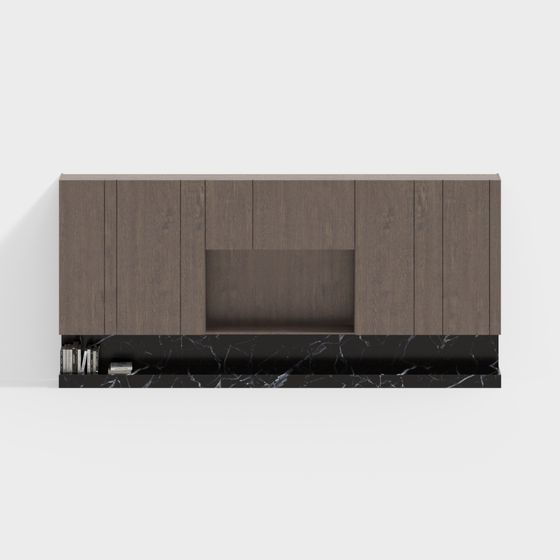 Modern Minimalist Living Room TV Cabinet 3D model