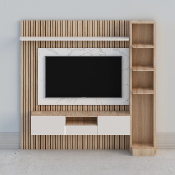 Minimalist Media Console 3D model