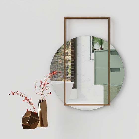 CB2 Specchio da Parete Pendolo accessori