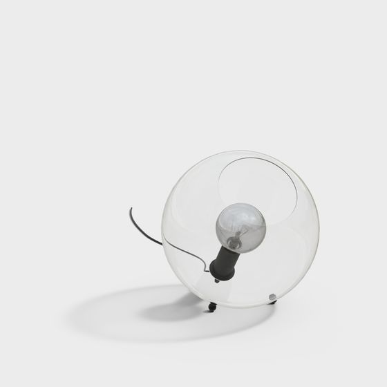 Transparent Ring Lamp 3D model