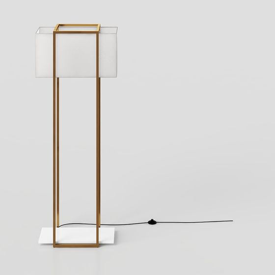 Urban Light Column Floor Lamp 3D model for Modern Interiors