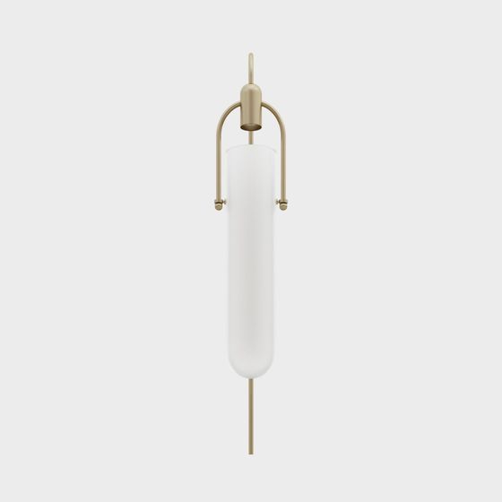 Modern Minimalist Golden Light Fixture 3D model