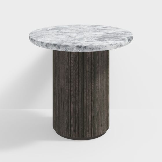 Elegant Marble Round Table 3D model