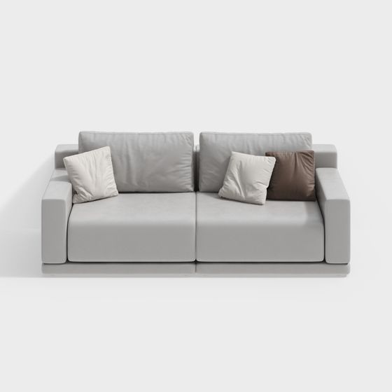 Contemporary Low-Polygon Sofa 3D model