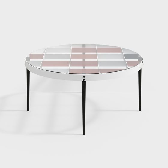 Stylish Round Table 3D model for Modern Interiors