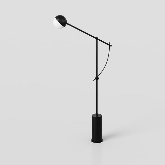 Modern Minimalist 3D Floor Lamp Model