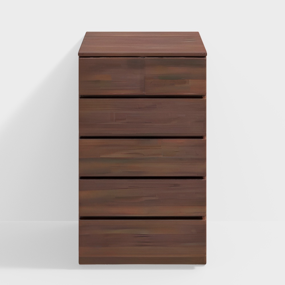 Modern Wooden Drawer Cabinet 3D model