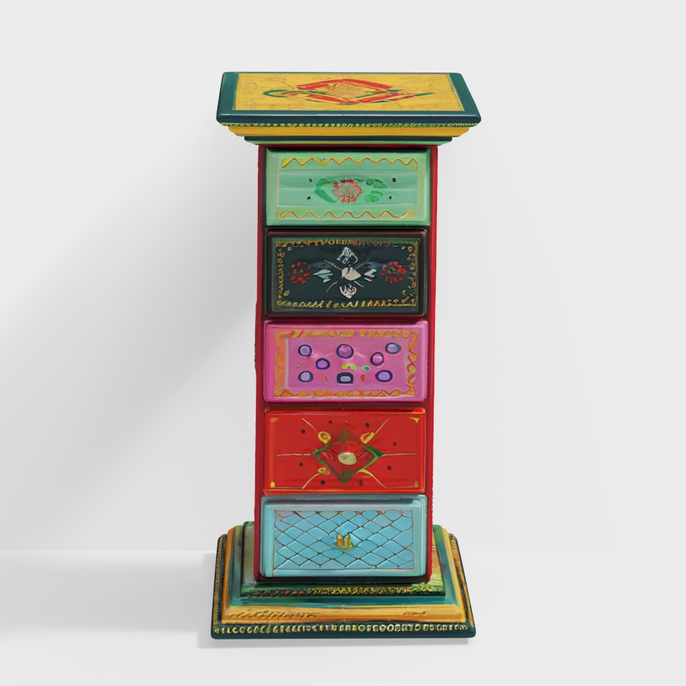 Azura Solid Wood Chest of 5 Drawers in Painted Finish