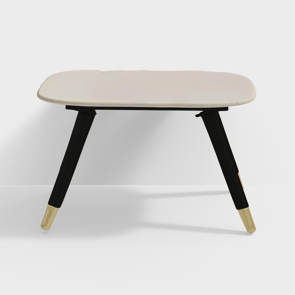 Simple Coffee Table 3D Model – Modern Low-Poly Design