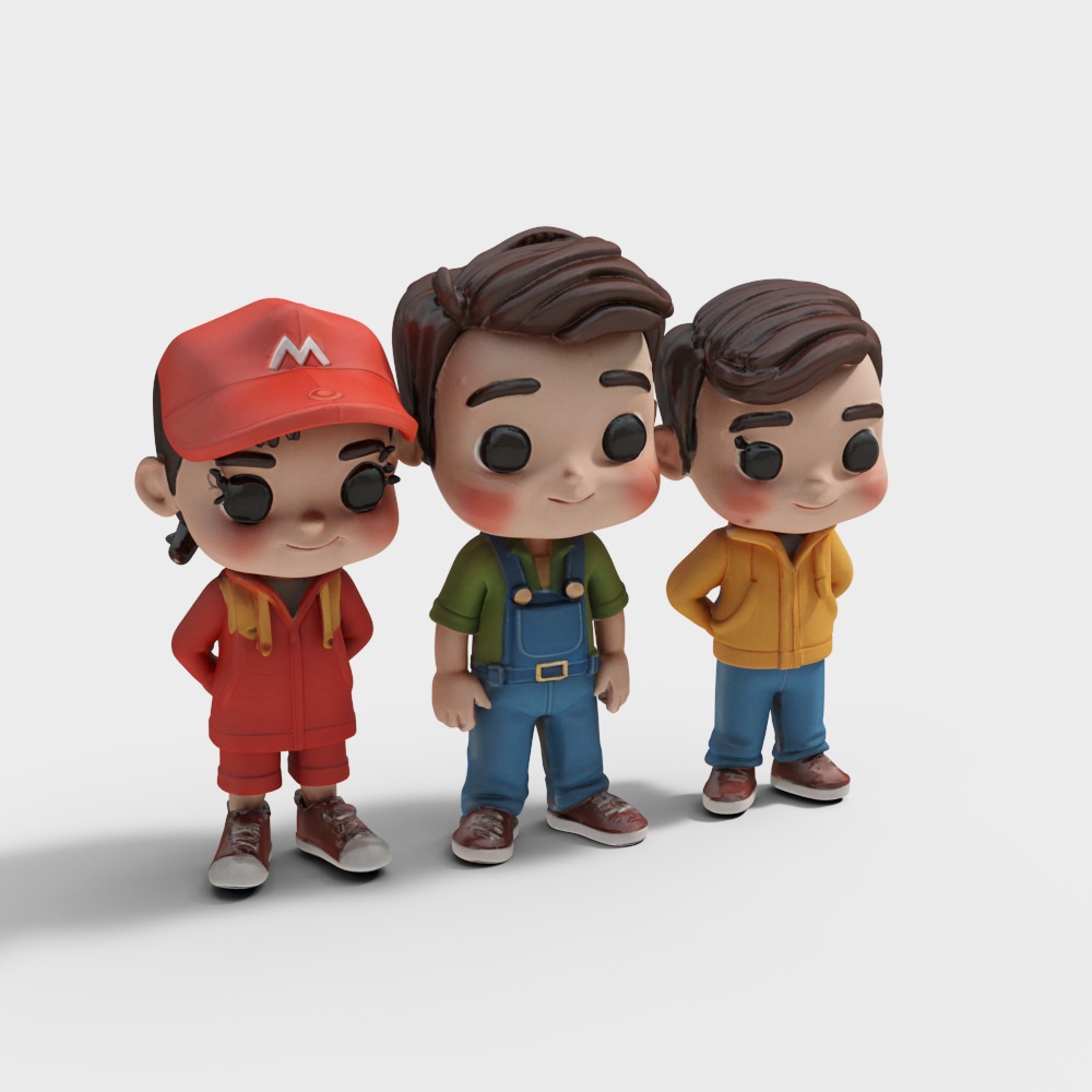 Cartoon Character Toy Set