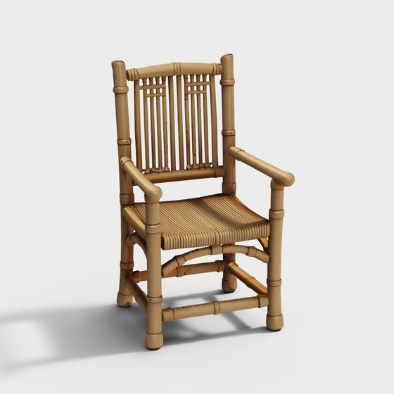 Sedia da pranzo in rattan