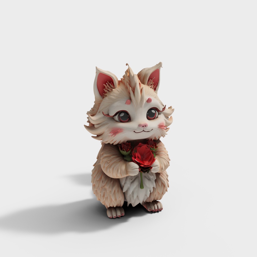 Cartoon Cat Figurine