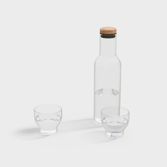 Transparent Glass Set 3D model