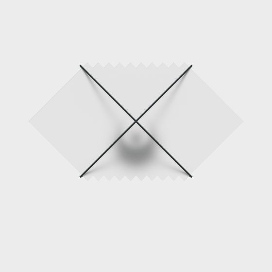 X Cross Frame 3D model