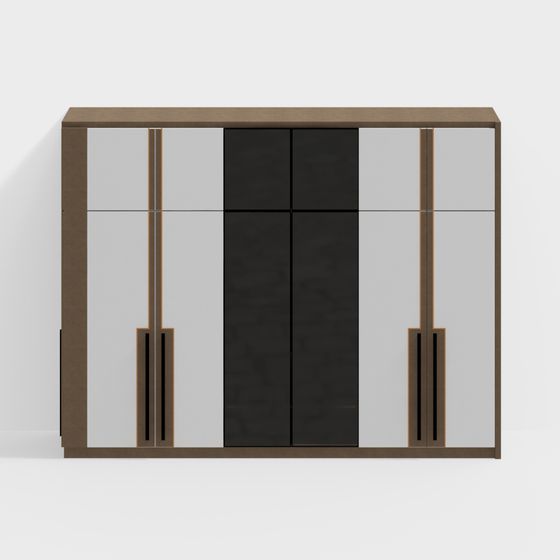 City Window Cabinet 3D model for Modern Spaces