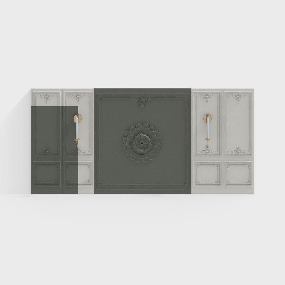 Französische Hintergrundwand