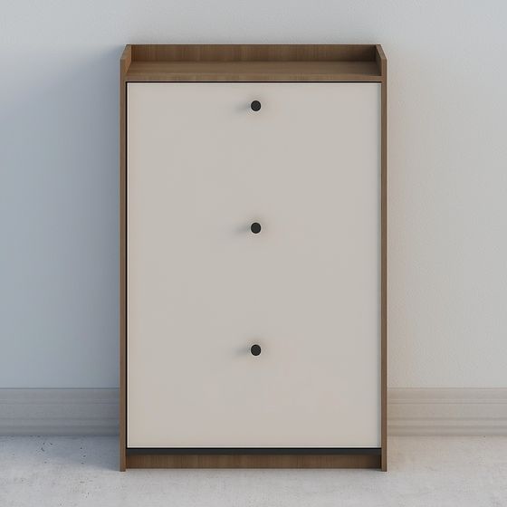 Stylish Shoe Cabinet 3D model for Modern Interiors