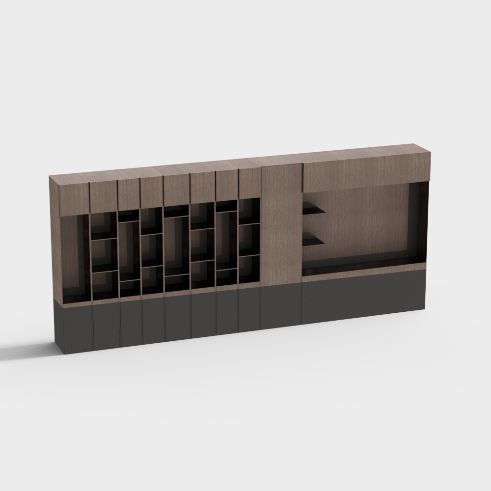 Modern tea tasting area decorative cabinet