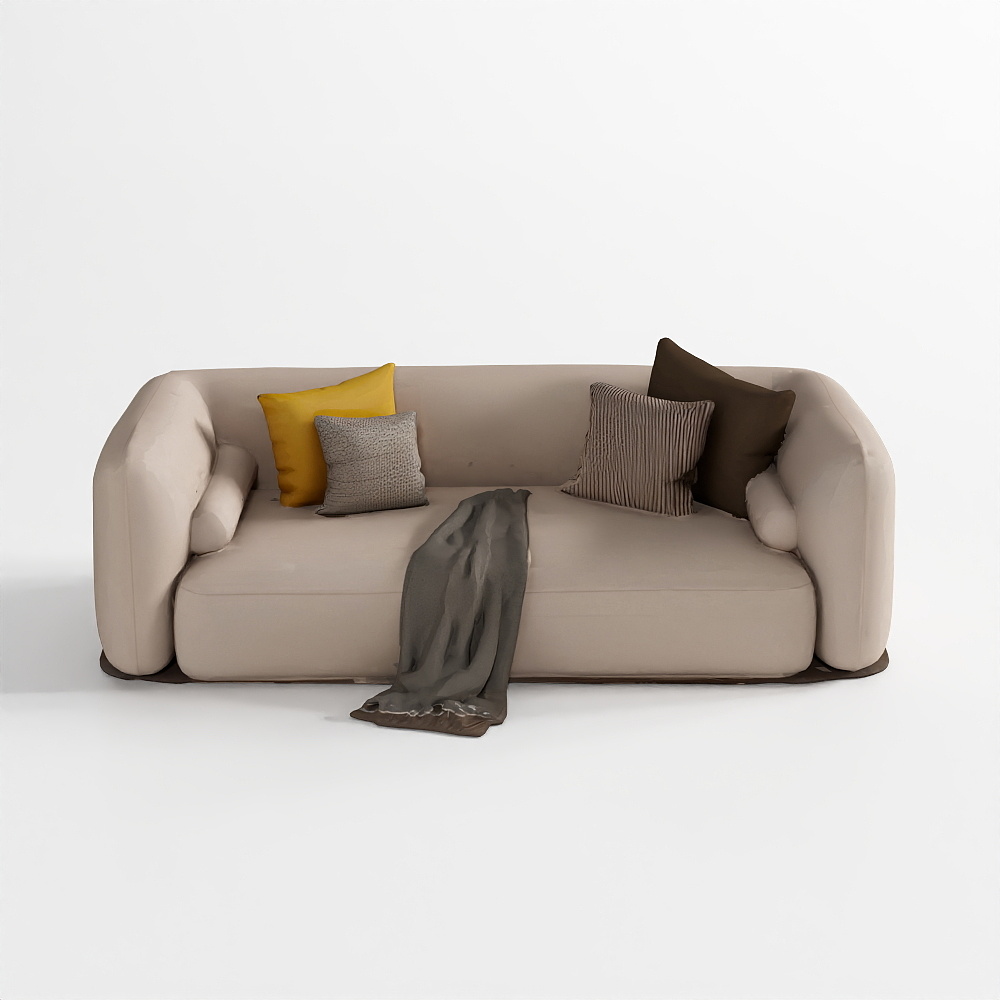 Modern Sofa 3D model for Cozy Living Spaces
