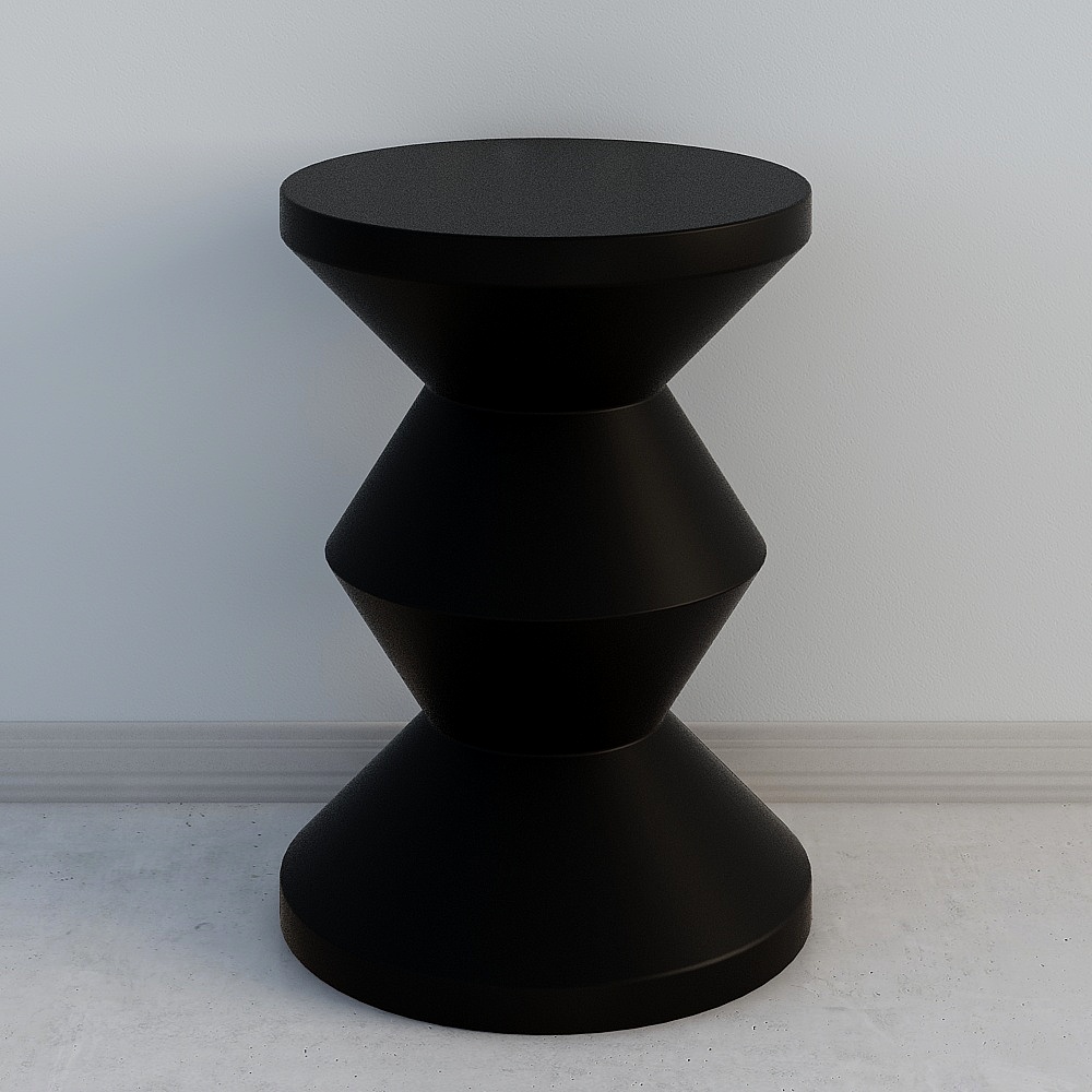 Bàn cạnh giấy kraft màu đen