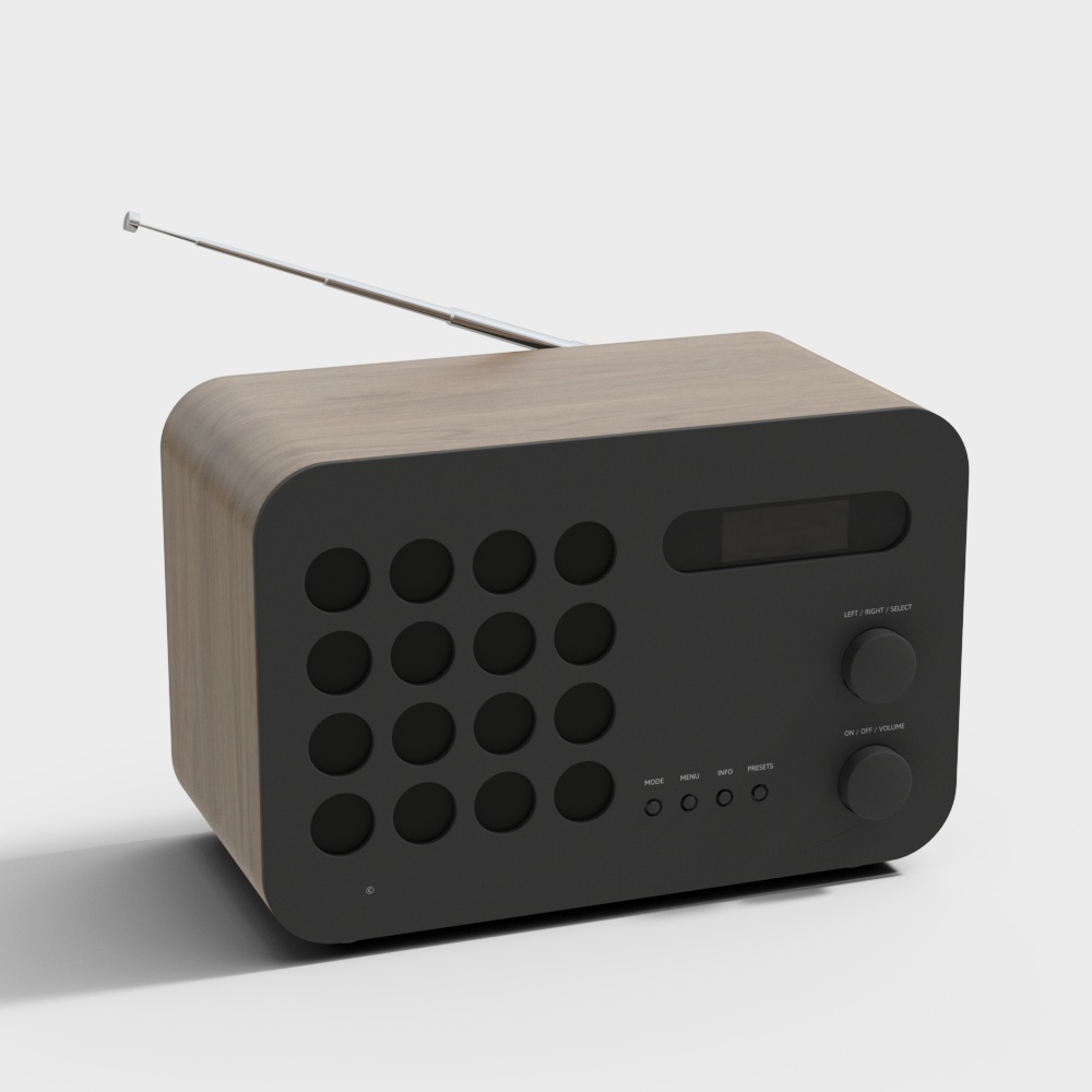 家電（無標誌）－法式復古收音機