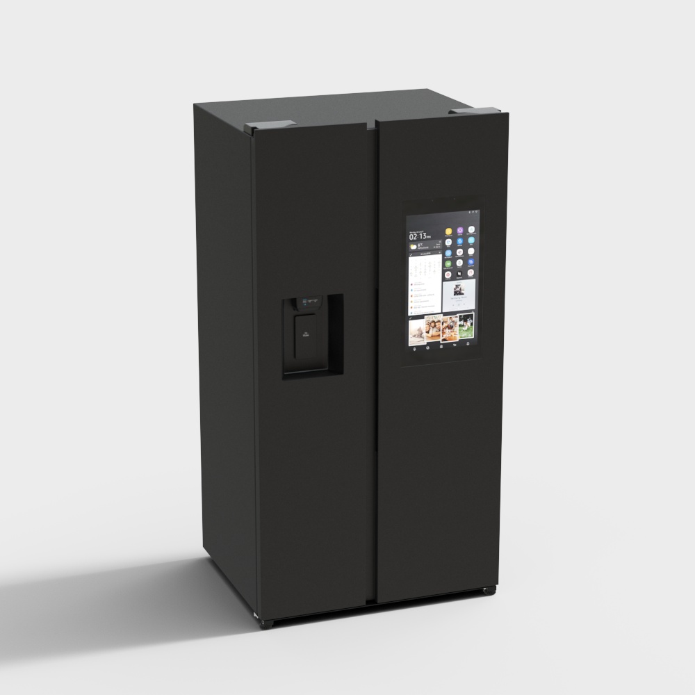 Haushaltsgerät – Moderner Doppeltür-Kühlschrank – Ohne Logo