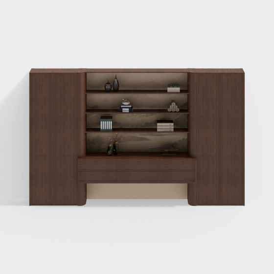 New Chinese-Style Bookcase