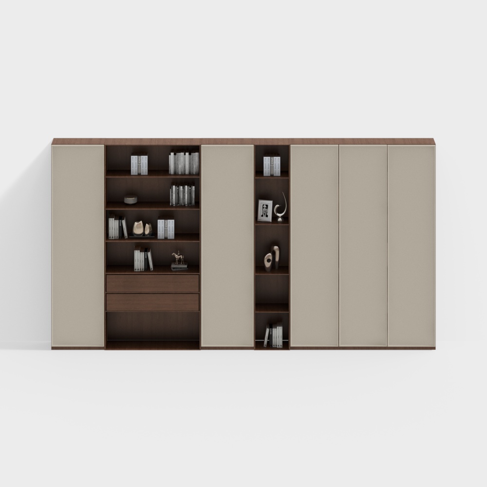 Винтажный книжный шкаф