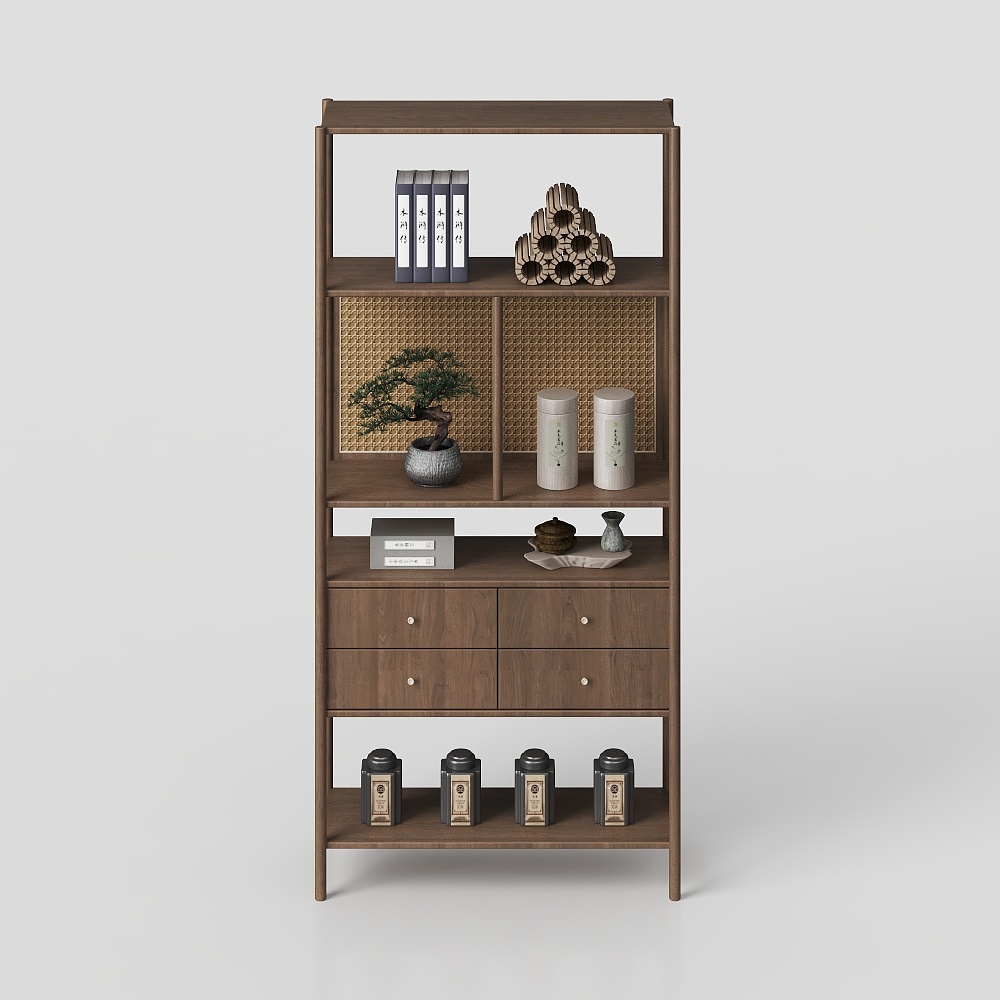 New Chinese-Style Curio Shelf