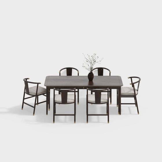New Chinese-Style Dining Set