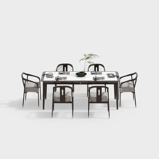 Современный китайский обеденный гарнитур