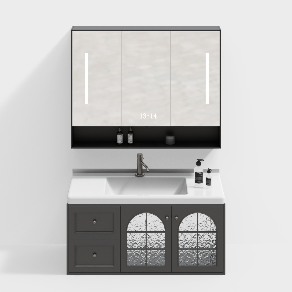 French Vintage-Style Bathroom Vanity