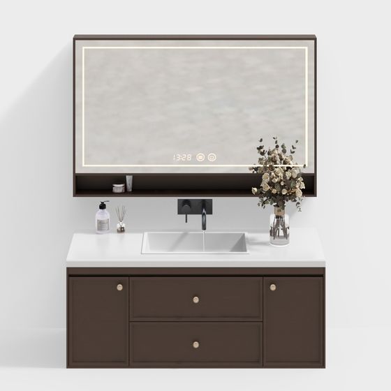 Vintage-Style Bathroom Cabinet