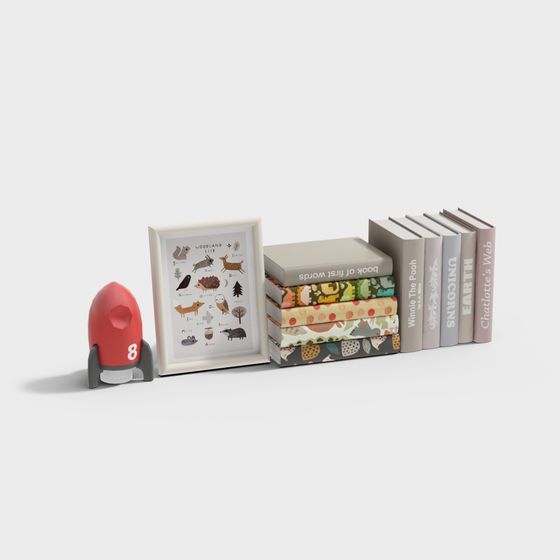 Minimalist Children’s Book Display Set