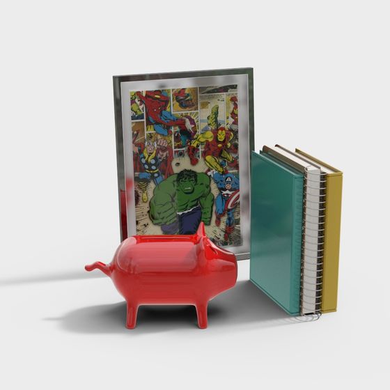 Kids Book Ornament – Modern Kids Books Decor Set