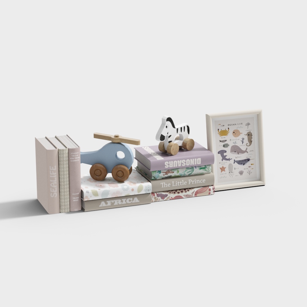Minimalist Children’s Book Display Set