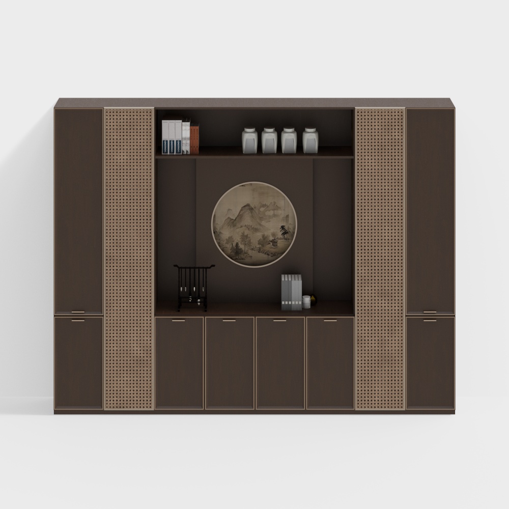 Modern Chinese-Style Bookshelf