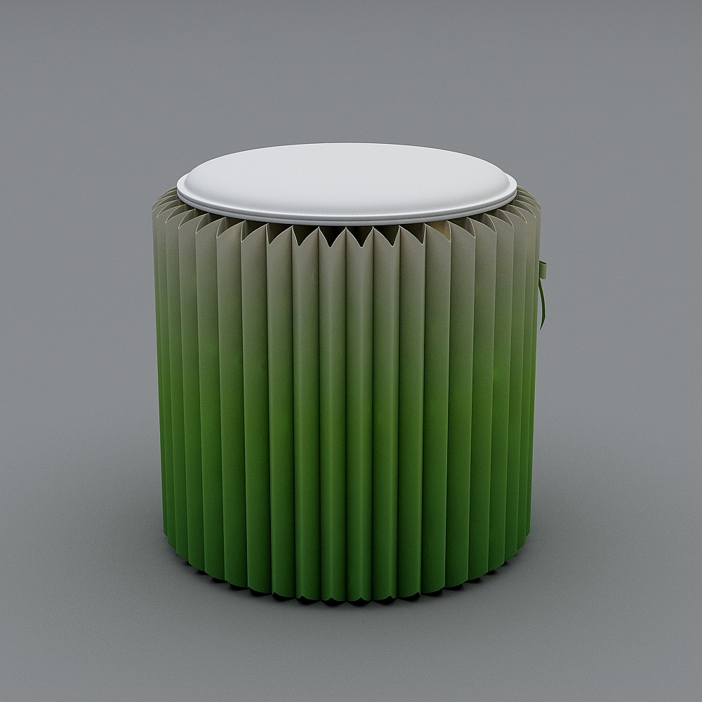 Складная табуретка из крафт-бумаги