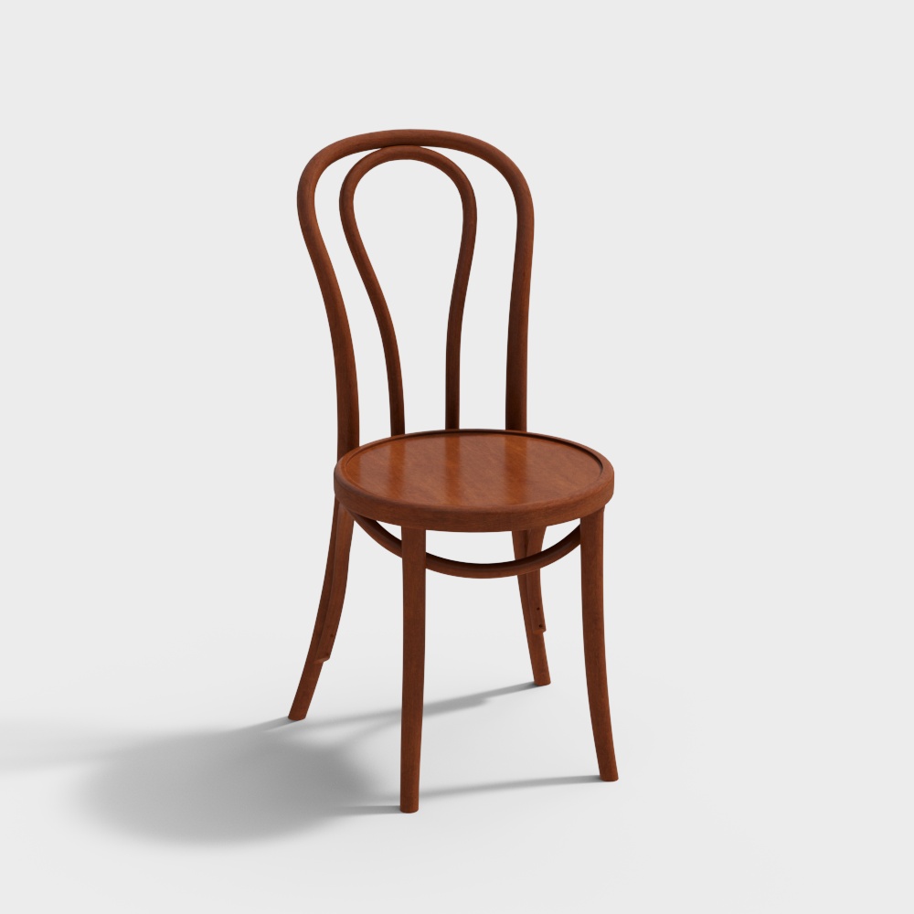 Sedia da Pranzo in Legno Curvato di Faggio