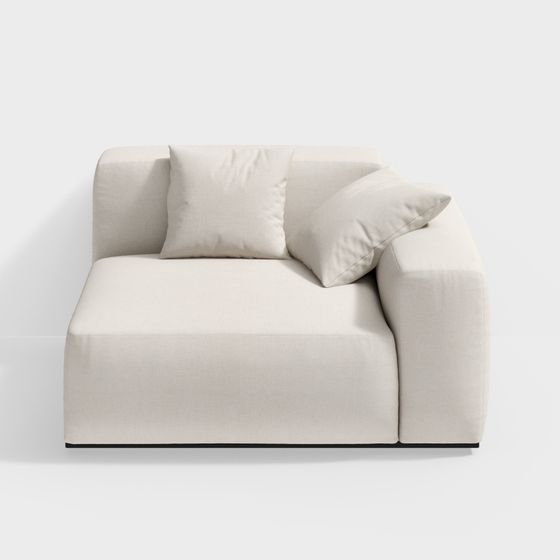 Sofa phòng khách một tay vịn dạng đậu phụ