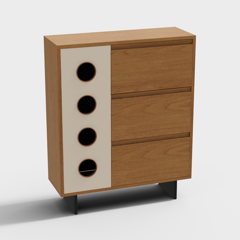 Retro Flap Type Shoe Rack