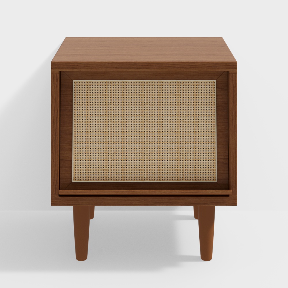 Tủ Đầu Giường Gỗ Đan Mây